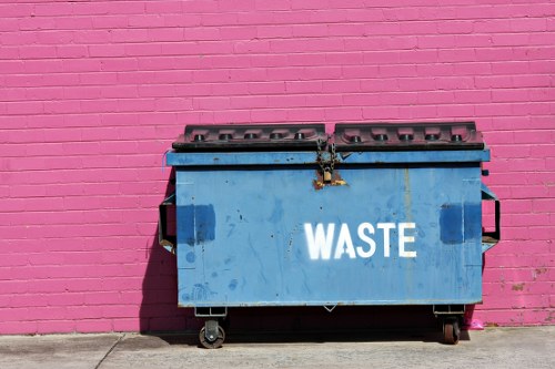 Mini skip on a residential construction site in Norwood